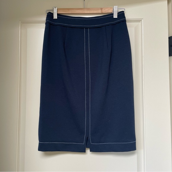 Banana Republic Navy Blue Pencil Skirt - Picture 5 of 6